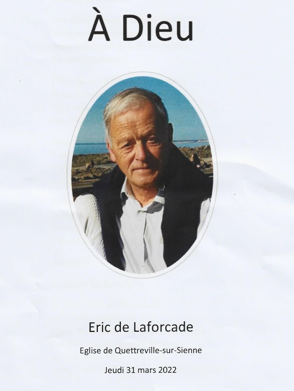 ADieu Eric de Laforcade